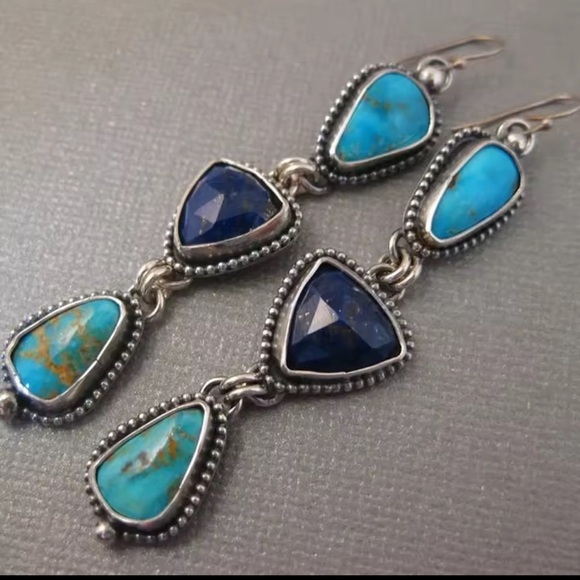 Natural Stones Drop Earrings - Picture 5 of 5